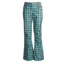 Burton The White Collection Honey Buns Snow Pants - Waterproof (For Women) in Argon Plaid - Closeouts