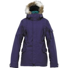 Burton The White Collection Parka Jacket - Insulated, Faux-Fur-Trimmed Hood (For Women) in Nocturnal - Closeouts