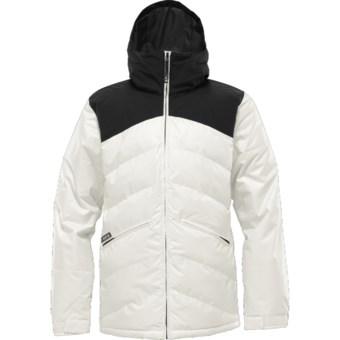 Burton The White Collection Puffaluffagus Jacket - Waterproof, Insulated (For Men) in True Black/Stout White