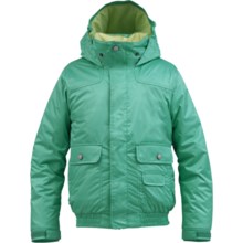 Burton Twist Bomber Snowboard Jacket - Insulated (For Girls) in Paradise - Closeouts