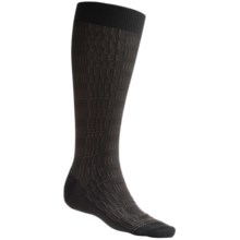 Byford® Glen Plaid Socks - Pima Cotton, Over-the-Calf (For Men) in Black - Closeouts