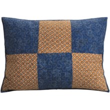 C & F Enterprises Azure Patchwork Pillow Sham - Standard in Azure - Closeouts