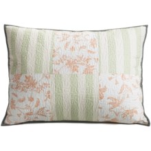 C & F Enterprises Coastal Grey Patchwork Pillow Sham - Standard in Coastal Grey - Closeouts