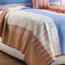 C & F Enterprises Emma Patchwork Stripe Quilt - Full-Queen in Emma - Closeouts