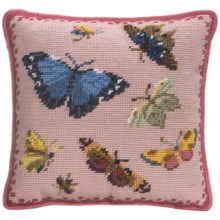 C & F Enterprises Needlepoint Decor Pillow - 10x10” in Butterfly - Closeouts
