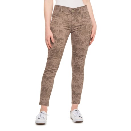 Democracy Cabbage Floral Twill AbTechnology Ankle Jeans - 28? (For Women) - MOONROCK (10 )