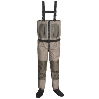 Caddis Northern Guide Zipper Waders - Stockingfoot (For Men) in Tan/Brown