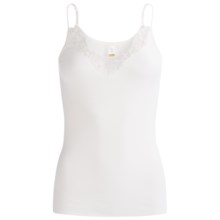 Calida Astrid Rib Cotton Camisole - Spaghetti Strap (For Women) in White - Closeouts