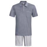 Calida Atlantic Polo Shirt Pajamas - Short Sleeve (For Men)