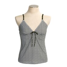 Calida Black Pearl Tank Top - Spaghetti Straps (For Women) in Black - Closeouts