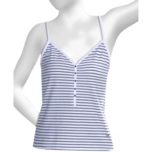 Calida Coastline Tank Top - Single-Jersey Cotton, Spaghetti Strap (For Women) in White - Closeouts