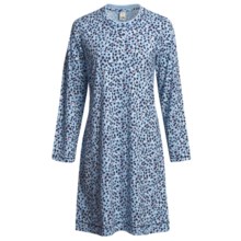 Calida Coffee Break Big Shirt - Long Sleeve (For Women) in Air Blue - Closeouts