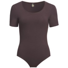 Calida Comfort Single-Jersey Cotton Bodysuit - Short Sleeve (For Women) in Old Vine - Closeouts