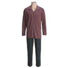 Calida Cotton Knit Pajamas - Long Sleeve (For Men) in Onyx - Closeouts