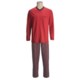 Calida Cotton Knit Pajamas - V-Neck, Long Sleeve (For Men)