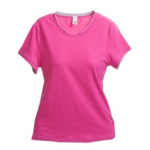Calida Detente T-Shirt - Cotton Jersey, Short-Sleeve (For Women) in Lollipop - Closeouts