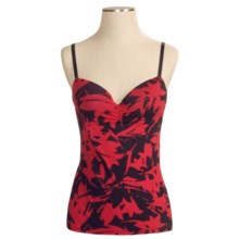 Calida Dream Shirt - Integrated Bra (For Women) in Red Print - Closeouts