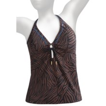Calida Dune Halter Tankini Swimsuit Top (For Women) in Black - Closeouts