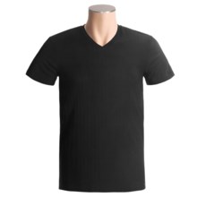 Calida Dynamic T-Shirt - V-Neck, Short Sleeve (For Men) in Black - Closeouts