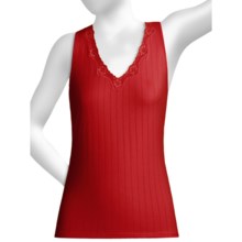 Calida Etude Tank Top - Lace Trim (For Women) in Tango - Closeouts