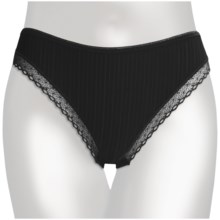 Calida Etude Trend Underwear - High-Cut Briefs, Lace Trim (For Women) in Black - Closeouts