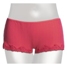 Calida Etude Underwear - Boy-Cut Briefs (For Women) in Berry Pink - Closeouts