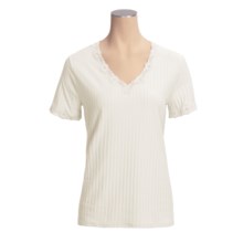 Calida Etude Underwear Top - Short Sleeve (For Women) in Shell White - Closeouts