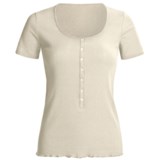 Calida Excelsior Shirt - Stretch Cotton, Short Sleeve (For Women)