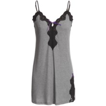Calida Fashion Days Nightgown - Micromodal®, Spaghetti Strap (For Women) in Dark Moon Mele - Closeouts