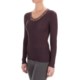 Calida Kirstin V-Neck Shirt - Wool-Silk, Long Sleeve (For Women)