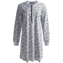 Calida Lina Big Shirt - Woven Cotton, Long Sleeve (For Women) in Rock Mele - Closeouts