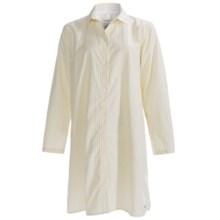 Calida Mix & Match Big Shirt - Button Front, Long Sleeve (For Women) in Popcorn - Closeouts