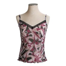 Calida Posh Art Tank Top - Spaghetti Strap (For Women) in Black - Closeouts