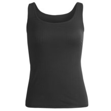 Calida Pure Stretch Cotton Tank Top (For Women) in Black - Closeouts