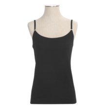Calida Pure Tank Top - Stretch Cotton Jersey, Spaghetti Straps (For Women) in Black - Closeouts