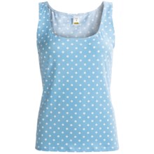 Calida Raindrops Tank Top - Stretch Cotton (For Women) in Blithe Blue - Closeouts