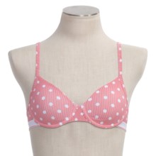 Calida Raindrops Underwire Bra - Stretch Cotton Jersey (For Women) in Berry Pink - Closeouts