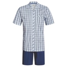 Calida Regatta Pajamas - Button-Up, Short Sleeve (For Men) in Regatta - Closeouts