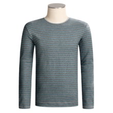 Calida Ribbed Cotton Shirt - Long Sleeve (For Men) in Seaport - Closeouts