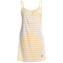 Calida Sao Paulo Nightgown - Interlock Cotton, Spaghetti Strap (For Women) in Sunflower - Closeouts