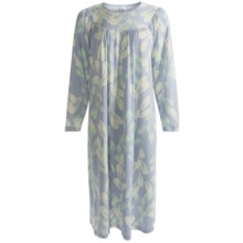 Calida Soft Cotton Nightshirt - 3/4 Sleeve (For Women) in Cloud - Closeouts