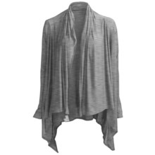 Calida Swetlana Open-Front Lounge Top - Stretch Modal-Wool, Long Sleeve (For Women) in Mirage Mele - Closeouts