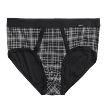 Calida Thema Prints Cotton Underwear - Briefs, Opening (For Men) in Black/Blue - Closeouts