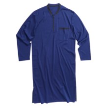 Calida Thema Relax Nightshirt - Cotton Interlock (For Men) in Lazurite - Closeouts