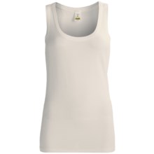 Calida Tonic Water Fine Rib Stretch Shirt - Sleeveless (For Women) in Shell White - Closeouts