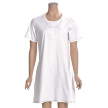 Calida Turtle Bay Big Shirt - Short Sleeve (For Women) in White - Closeouts