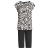 Calida Wave Capri Pajamas - Stretch Micromodal® Jersey, Short Sleeve (For Women)