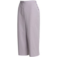 Calida Woven Cotton Capri Pajama - Mix and Match (For Women) in Wisteria - Closeouts