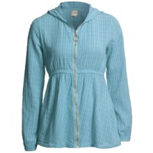 Calispia Cotton Gauze Jacket (For Women) in Turquoise - Closeouts
