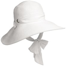 Callanan Resort Chiffon Ribbon Hat - Crushable (For Women) in White - Closeouts